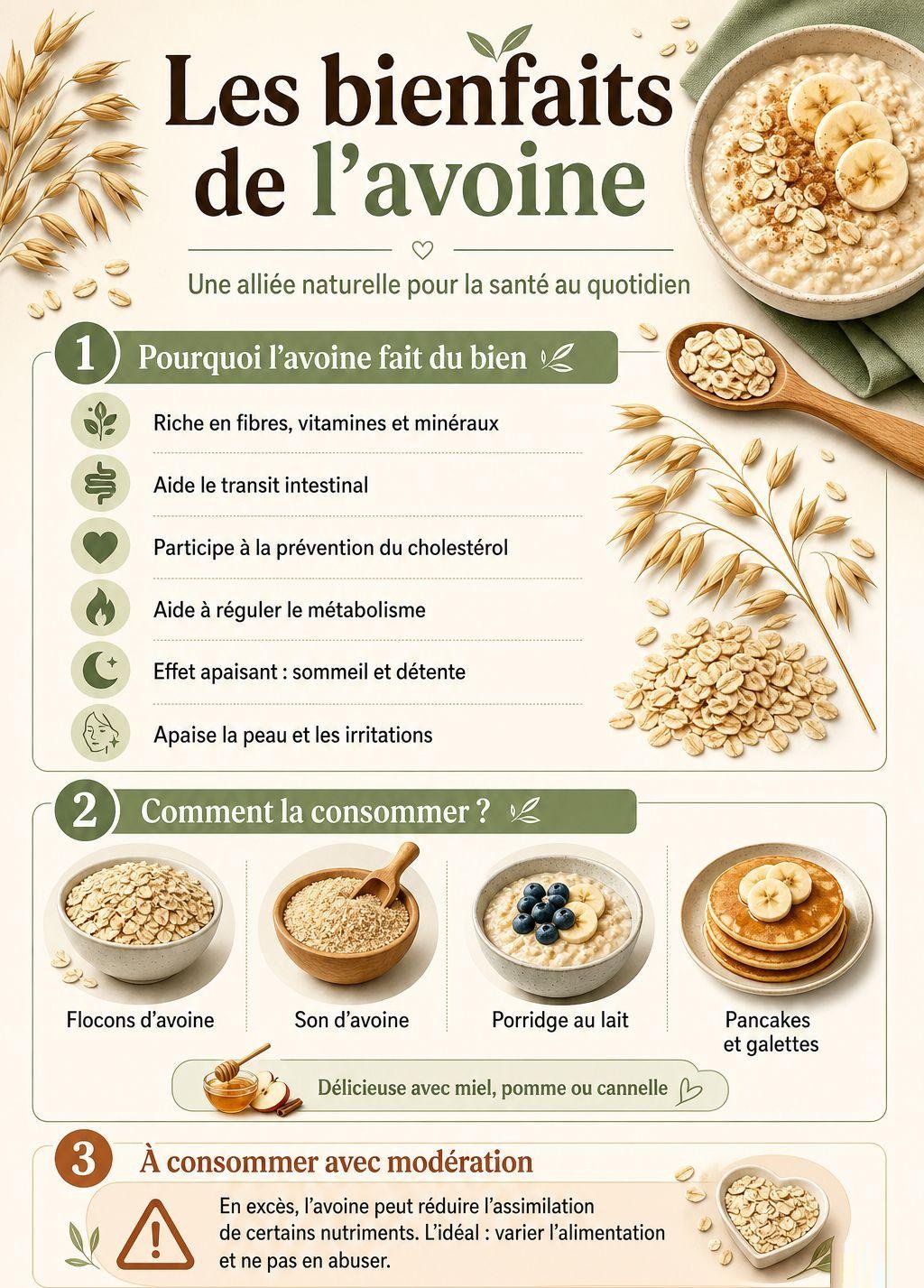 Connaissez-Vous les Bienfaits de l’Avoine Pour Votre Santé ?