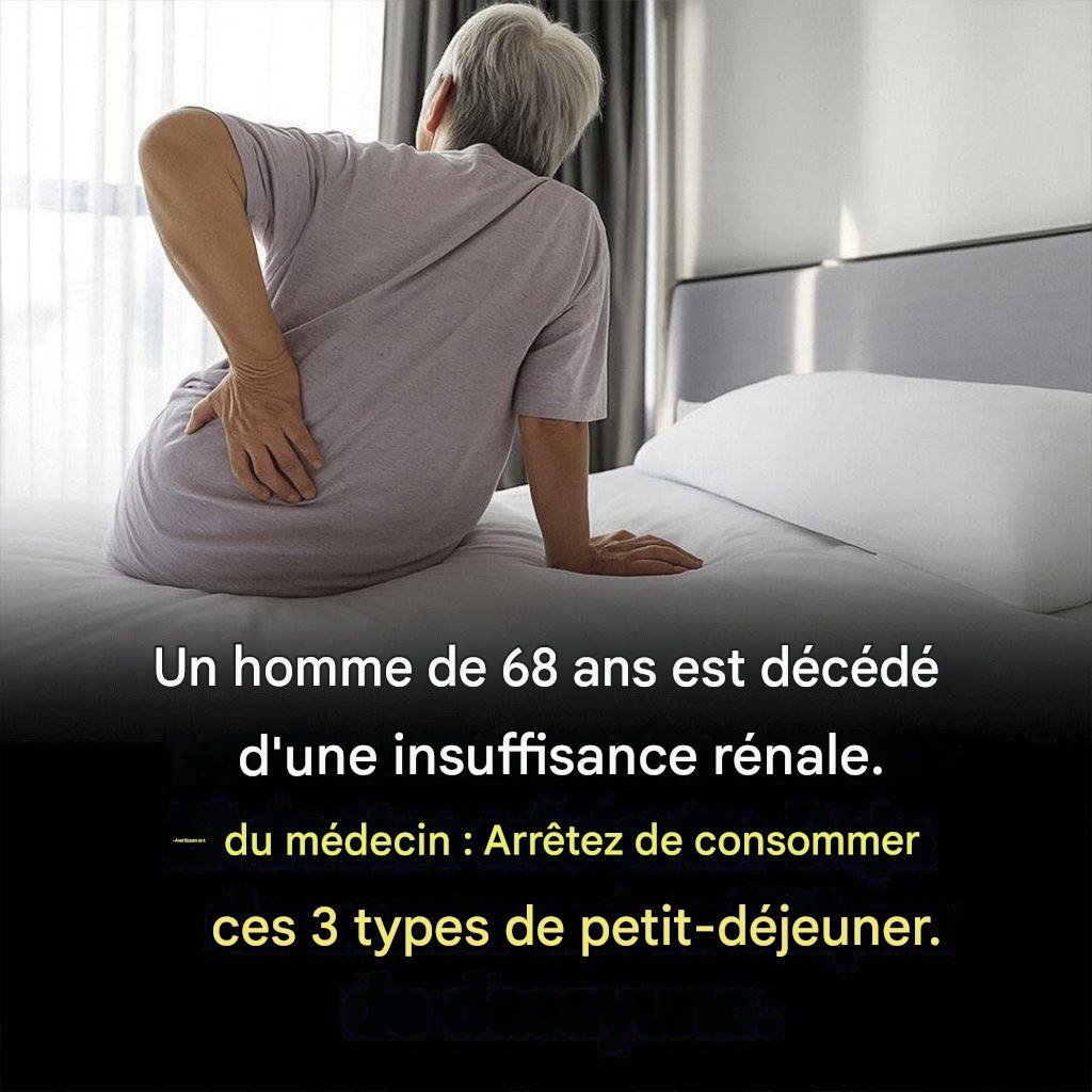 3 types de petits déjeuners qui peuvent endommager vos reins