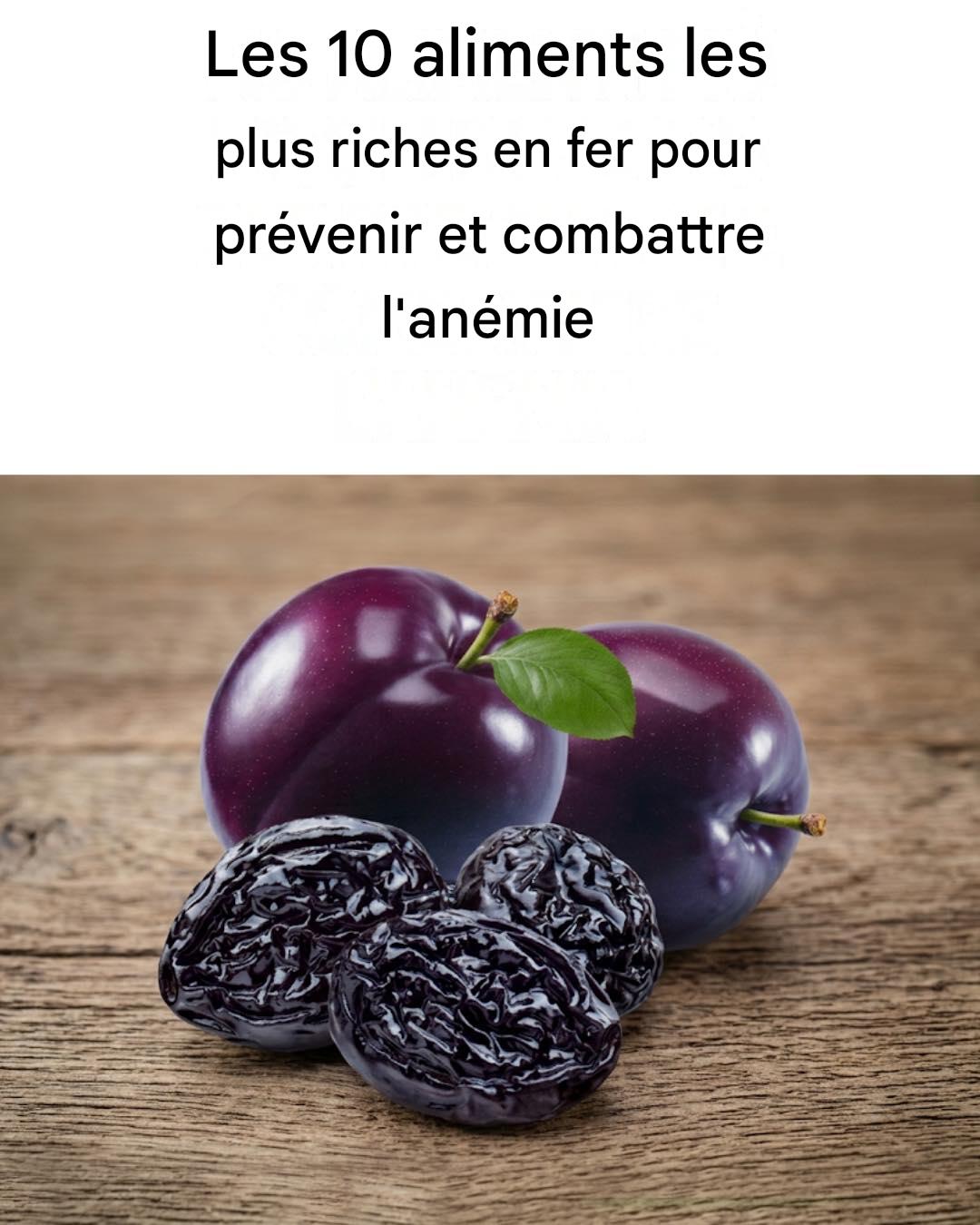 10 aliments qui augmentent les niveaux de fer et préviennent l’anémie