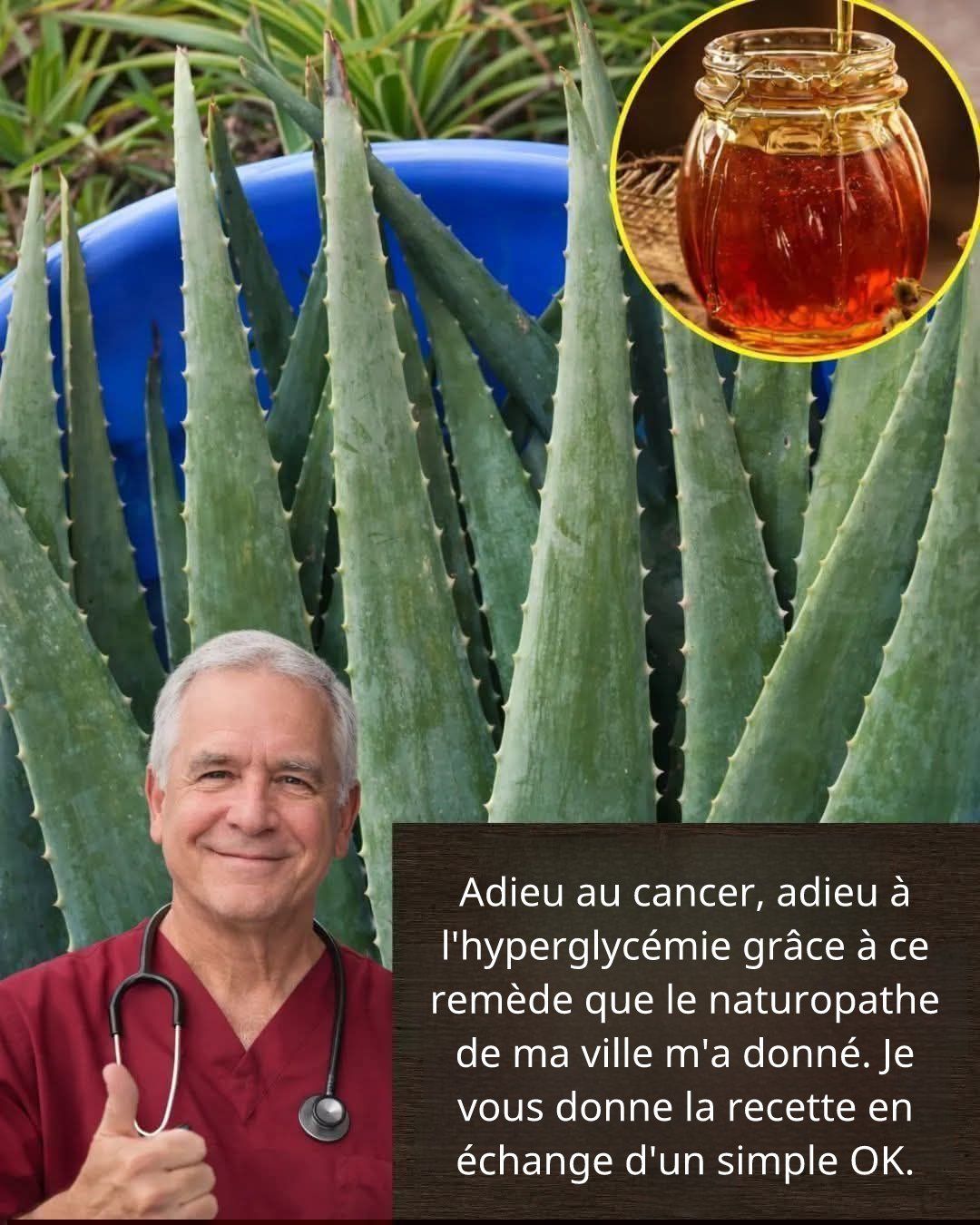 Une boisson à l’aloe vera et au miel
