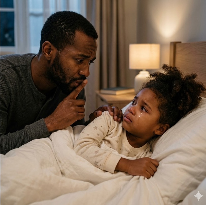 “Papa… Mon dos me fait tellement mal que je n’arrive pas à dormir. Maman m’a dit de ne pas te le dire. ” Je venais juste d’arriver d’un voyage d’affaires quand ma fille de huit ans a partagé tranquillement le secret que sa mère ne voulait jamais que j’entende. Je n’étais même pas rentré à la maison depuis 15 minutes. Ma valise était encore près de la porte. Ma veste était restée intacte sur le canapé. J’étais à peine entré à l’intérieur quand je l’ai senti – quelque chose clochait. Pas de petits pas qui courent pour me saluer. Pas de rire. Pas de câlin. Juste le silence. Puis sa voix est venue de la chambre. Doux. Faible. Sur le point de rompre. “Papa… S’il vous plaît, ne soyez pas fâché,” a-t-elle murm “Maman a dit que si je te le disais, les choses iraient empirer. Mais j’ai mal au dos… et je ne peux pas dormir. ” J’ai gelé dans le couloir. Une main qui saisit encore ma valise, mon cœur battait si fort que j’avais l’impression qu’il résonnait à travers ma poitrine. Ce n’était pas une crise. Ce n’était pas un enfant qui exagère. C’était de la peur. Je me suis tourné vers la pièce et j’ai vu Sophie se tenir debout partiellement cachée derrière la porte, comme si elle s’attendait à ce que quelqu’un l’emmène Ses épaules étaient raides. Ses yeux sont restés verrouillés par terre. Elle avait l’air si petite, trop petite. « Sophie », dis-je doucement, en gardant ma voix stable. “Papa est là. Viens ici, mon coeur. ” Elle n’a pas bougé. J’ai posé ma valise et j’ai marché vers elle lentement, attention de ne pas l’effrayer. Quand je me suis agenouillé devant elle, elle a flippé – et un coup de froid m’a traversé. “Où est-ce que ça fait mal ? ” J’ai demandé doucement. Ses petites mains ont tordu l’ourlet de son pyjama jusqu’à ce que ses articulations deviennent blanches. « Mon dos », murmura-t-elle. « Ça fait tout le temps mal. Maman a dit que c’était un accident. Elle m’a dit de ne pas te le dire. Elle a dit que tu te mettrais en colère… que quelque chose de mal arriverait. ” Quelque chose en moi s’est brisé. J’ai tendu la main sans réfléchir – mais dès que ma main a touché son épaule, elle a haleté et s’est éloig “S’il vous plaît… ne le faites pas, » a-t-elle dit tranquillement. « Ça fait mal. ” Je me suis retiré immédiatement. La panique est montée dans ma gorge, mais je me suis forcé à rester calme. « Dis-moi ce qui s’est passé. ” Elle a regardé vers le couloir, comme si elle avait peur que quelqu’un entende. Puis, après une longue pause, elle a dit les mots pour lesquels aucun parent n’est jamais préparé : “Maman s’est énervée. J’ai renversé du jus. Elle a dit que je l’avais fait exprès. Elle m’a poussé… et mon dos a frappé la poignée de la porte. Je ne pouvais plus respirer. Je pensais… J allais disparaître ” Pendant un instant, je ne pouvais plus respirer. Pas parce que je n’ai pas compris— mais parce que j’ai parfaitement compris. Tout dans la maison semblait soudainement différent. Les murs. Le silence. L’air. J’étais entré en attendant une soirée normale. Au lieu de cela, j’ai trouvé ma fille chuchotant dans la douleur, effrayée par sa propre mère, me suppliant de ne pas empirer les choses juste en connaissant la vérité. Et à ce moment-là, j’ai su que ce n’était que le début. Parce que quand un enfant dit quelque chose comme ça… la vérité ne reste pas cachée longtemps. Je suis resté là à genoux, en gardant ma voix douce. “Tu as bien fait de me le dire,” j’ai dit. Elle ne pouvait toujours pas me regarder. « Depuis combien de temps ça fait mal ? ” « Depuis hier. ” “Tu as dit à maman que ça fait encore mal ? ” Elle a hoché légèrement la tête. « Qu’est-ce qu’elle a dit ? ” Sophie a avalé. « Elle a dit que j’exagérais. ” Ces mots frappent plus fort que tout autre chose. « Pouvez-vous me montrer votre dos ? ” J’ai demandé doucement. Elle a hésité… puis s’est retourné lentement et a soulevé sa chemise. Et soudainement, ma vision s’est floue sur les bords… CE QUE J’AI VU PROCHAIN M’A COMPLÈTEMENT BRILLÉ… PARTIE 2 EN PREMIER COMMENTAIRE 👇👇