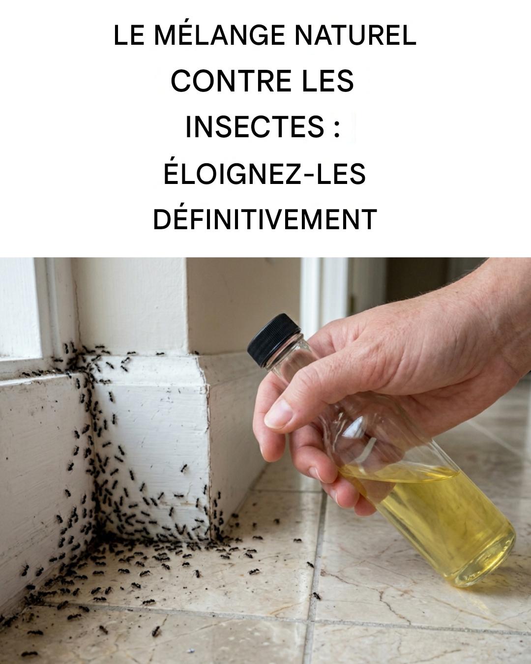 Comment fabriquer le répulsif anti-insectes naturel le plus efficace pour votre maison contre les fourmis, les araignées et les moustiques