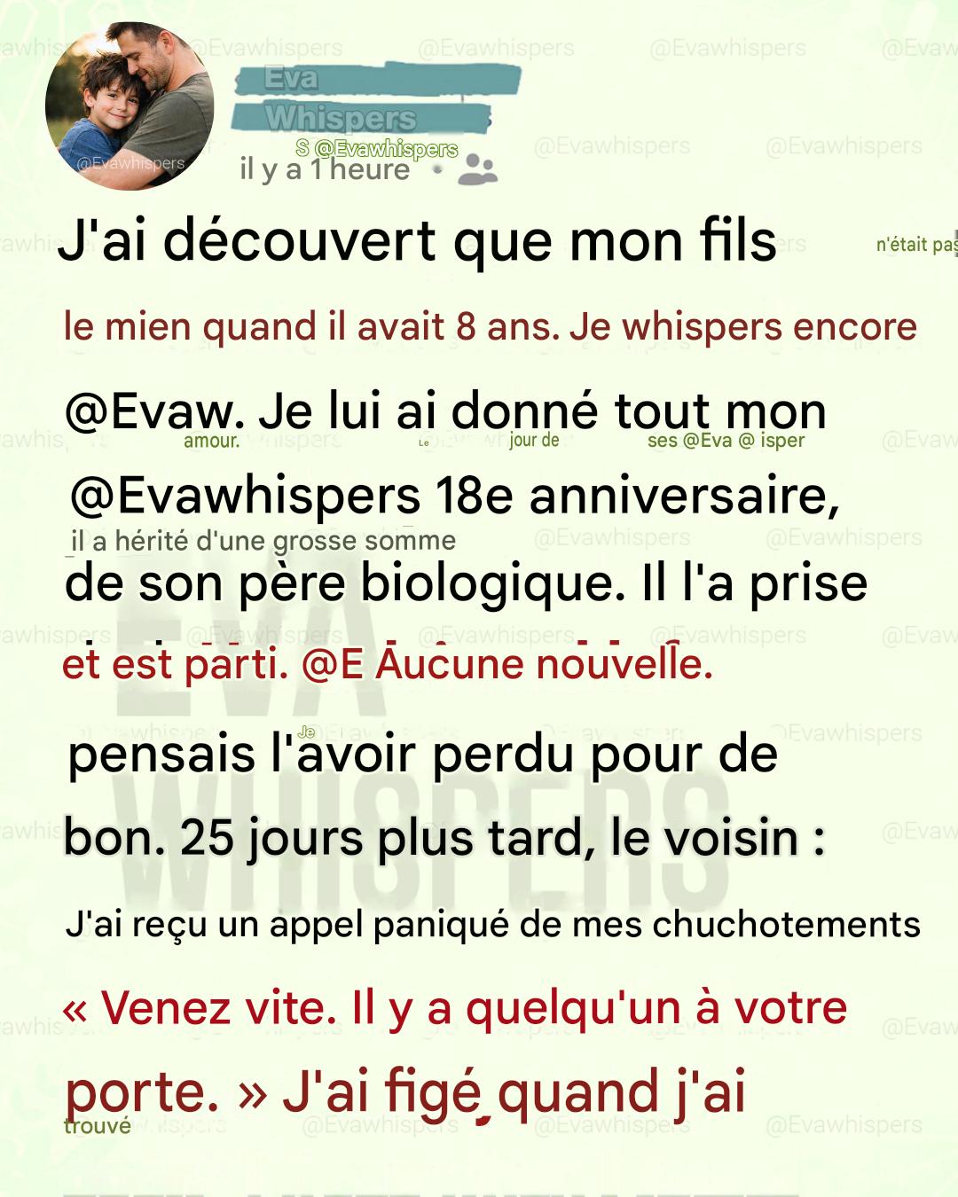 Il n’était pas mon fils biologique, mais ce qu’il a fait après avoir hérité de millions m’a fait pleurer.