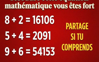 Si vous réussissez à résoudre cette équation mathématique vous êtes fort (lien en commentaire)
