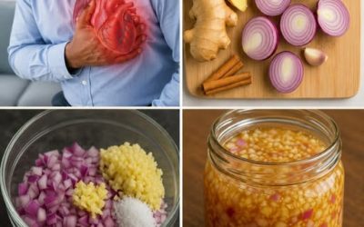 🌿 Le simple tonique au gingembre et à l’échalote que certaines personnes utilisent pour soulager rapidement l’inconfort digestif