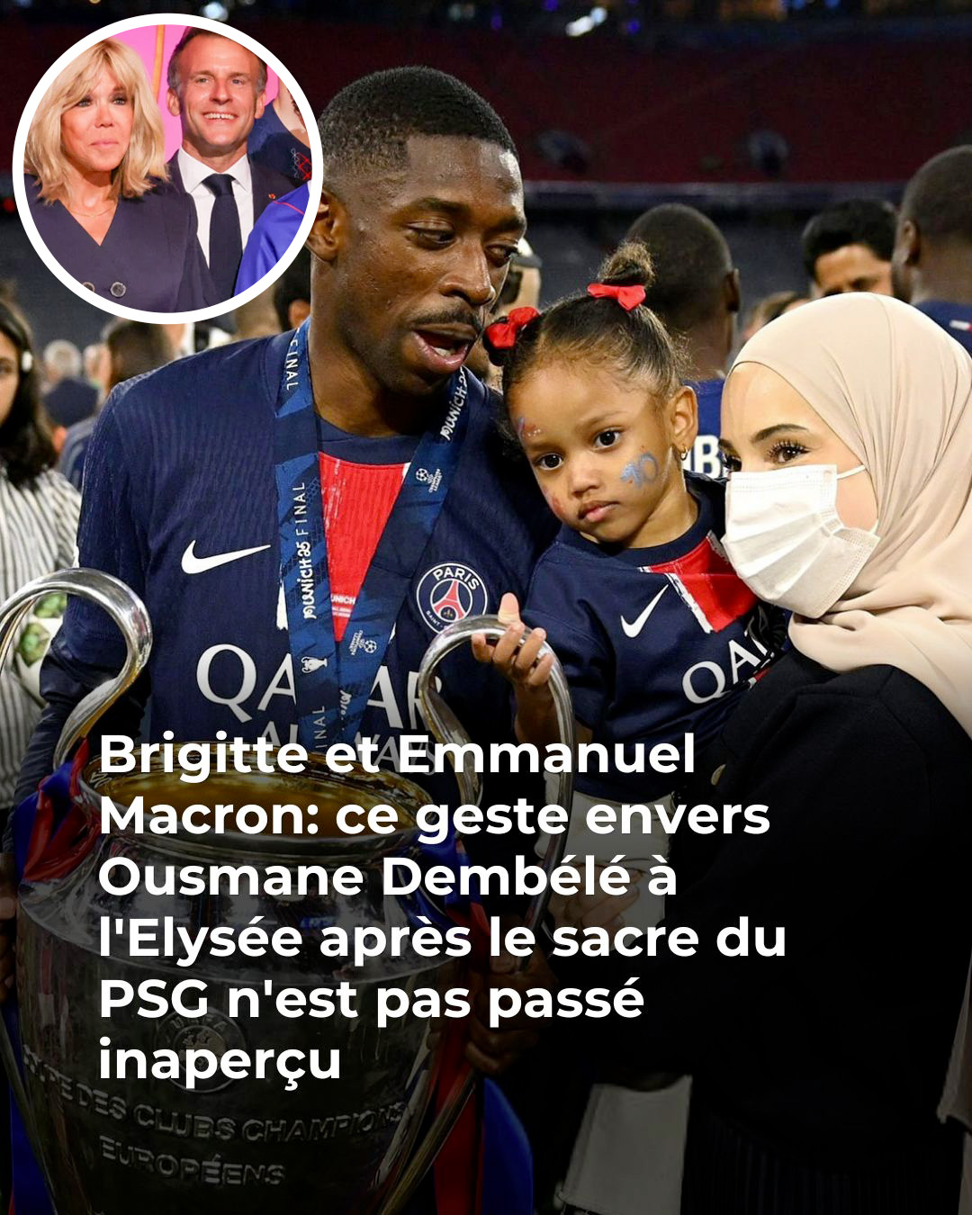Les Macron ont eu un geste troublant envers Dembélé 😱 😳👇Voir plus
