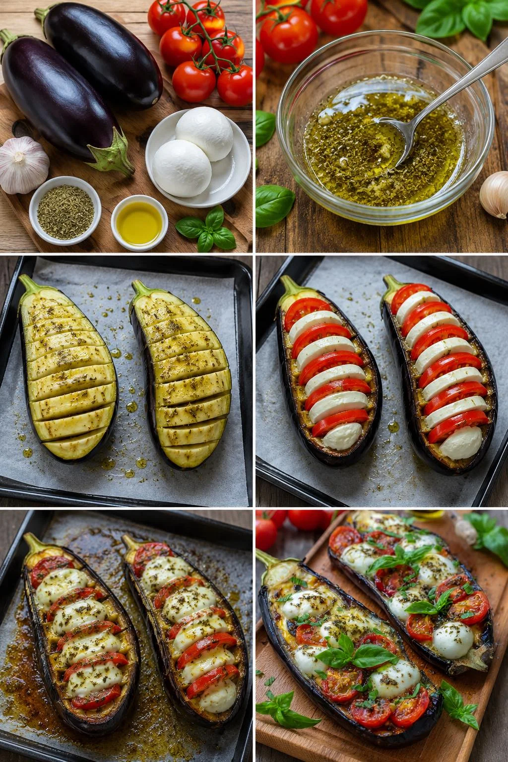 Aubergines Farcies à la Tomate et à la Mozzarella : Une Recette Méditerranéenne Savoureuse