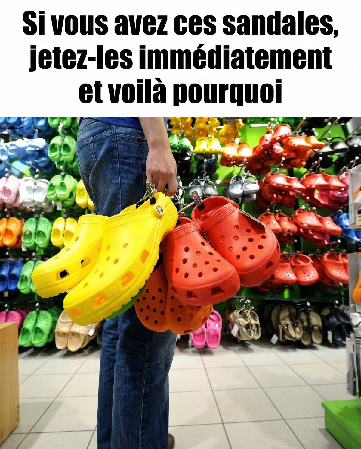 Si vous avez ces sandales, jetez-les immédiatement et voilà pourquoi