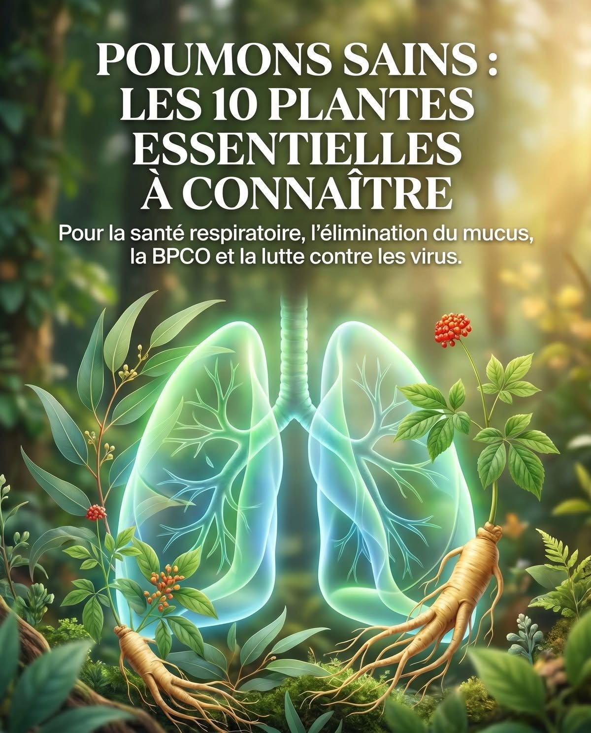 Les 10 meilleures plantes médicinales pour la santé des poumons, l’élimination du mucus, la bronchopneumopathie chronique obstructive et la lutte contre les virus