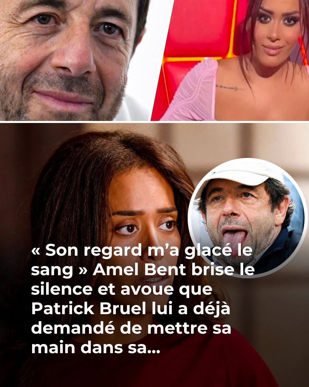 “J’ai été choquée” : Amel Bent raconte enfin ce qui s’est passé avec Patrick Bruel 😱 😲 👇Voir plus