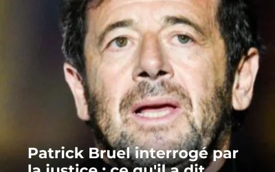 Patrick Bruel interrogé par la justice : ce qu’il a dit pendant sa garde à vue