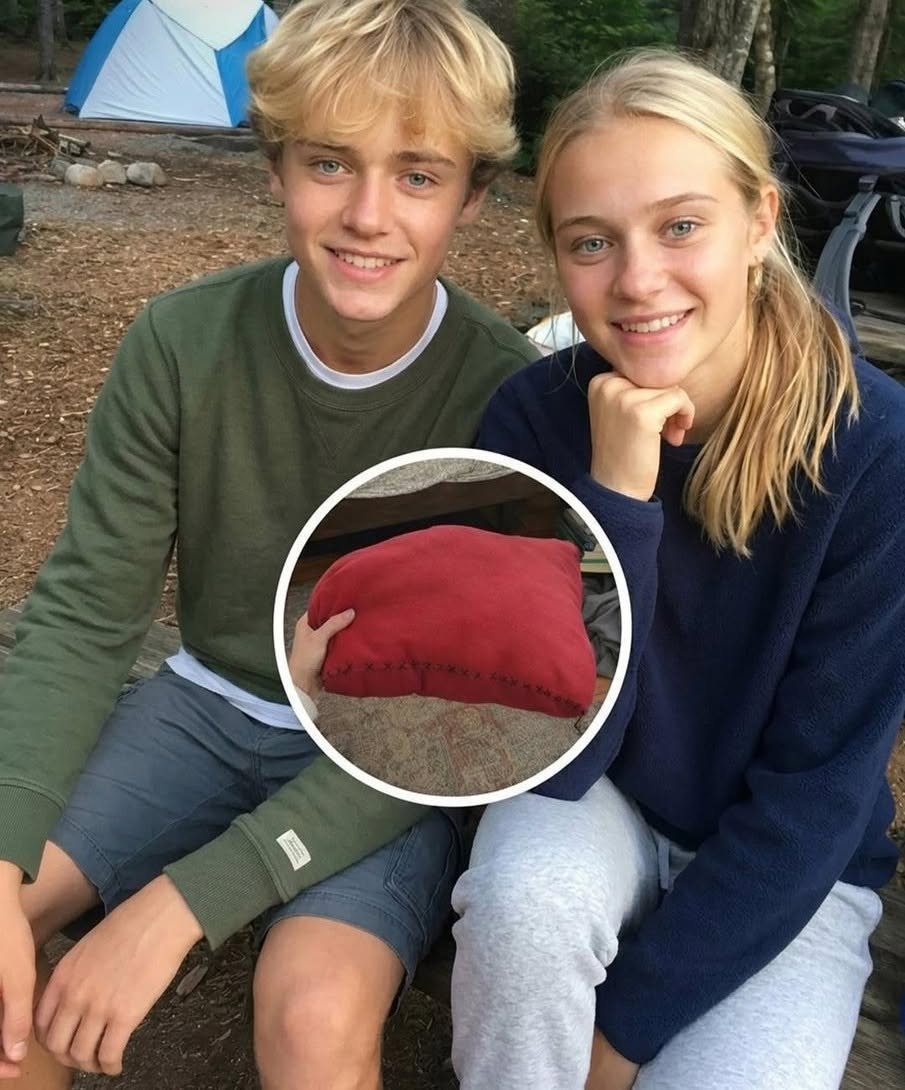 Ma fille a disparu lors d’un séjour en camping : un an plus tard, le coussin rouge caché sous le lit de mon fils a révélé la vérité.