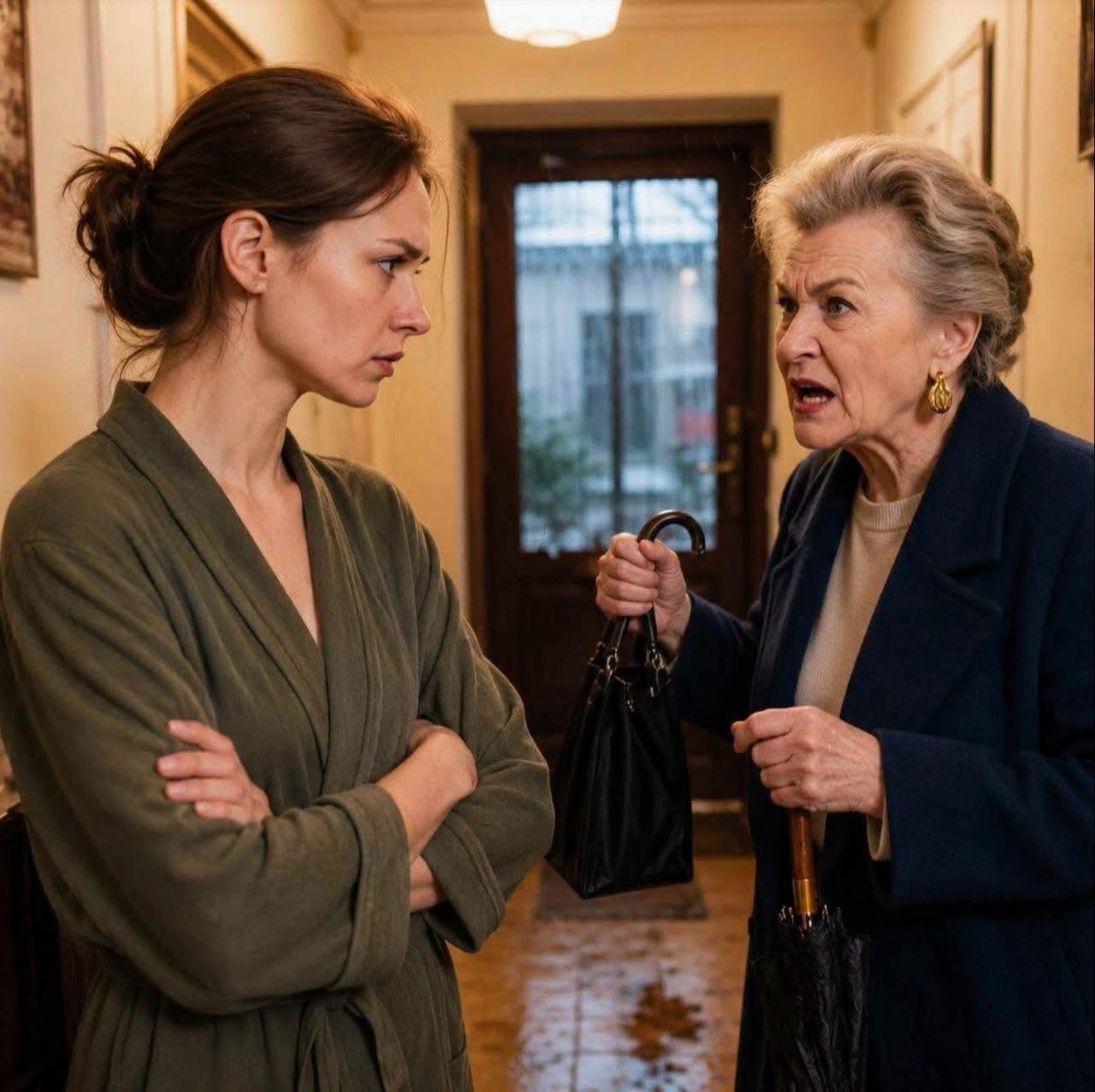 — Votre fils est parti avec une jeune femme ?