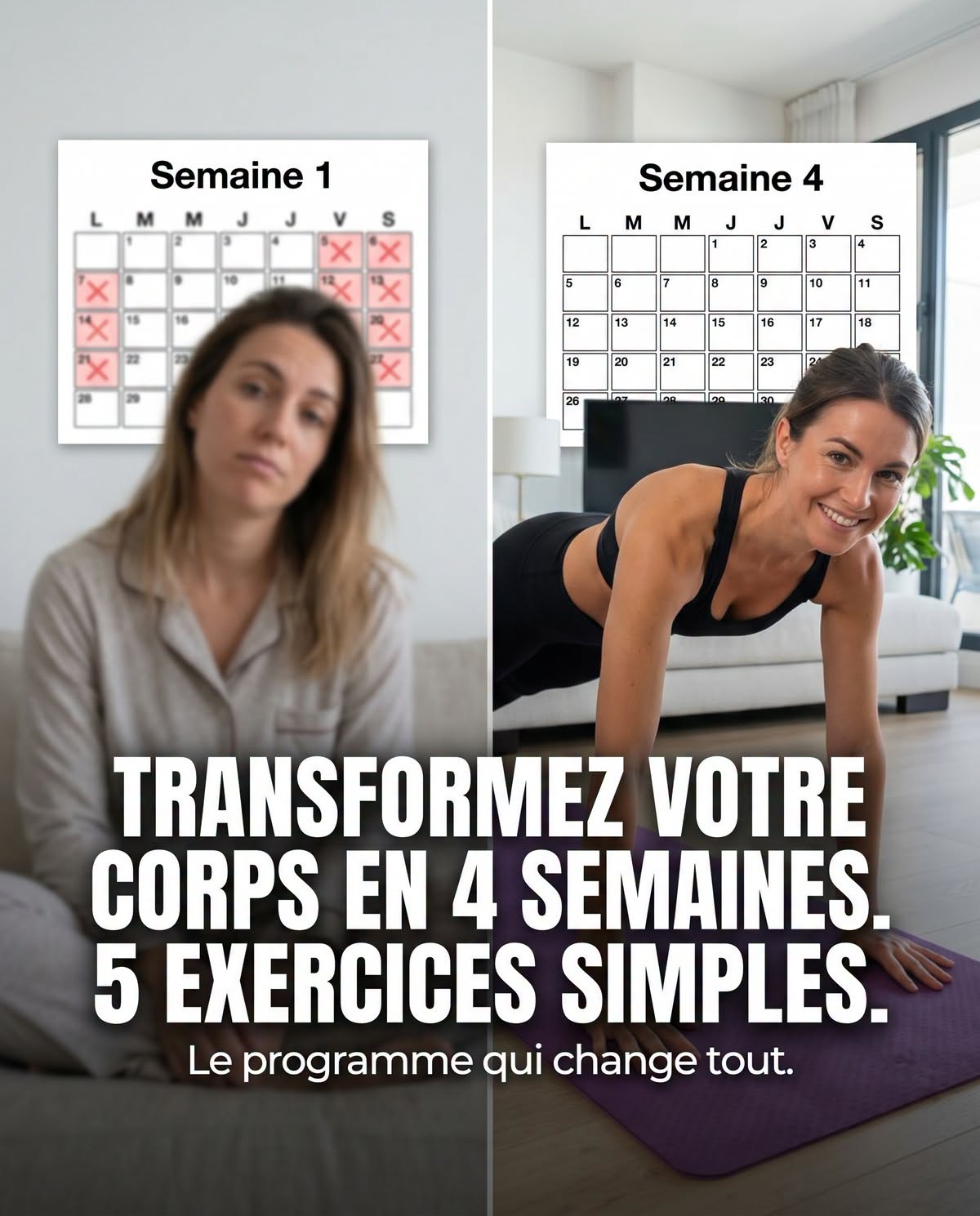 Transformez votre corps en seulement 4 semaines avec ces cinq exercices simples