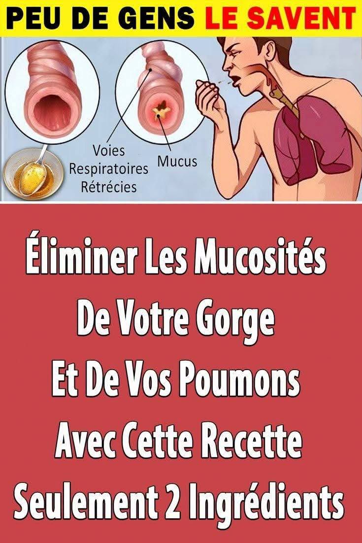 Éliminer Les Mucosités De Votre Gorge Et De Vos Poumons Avec Cette Recette – Seulement 2 Ingrédients