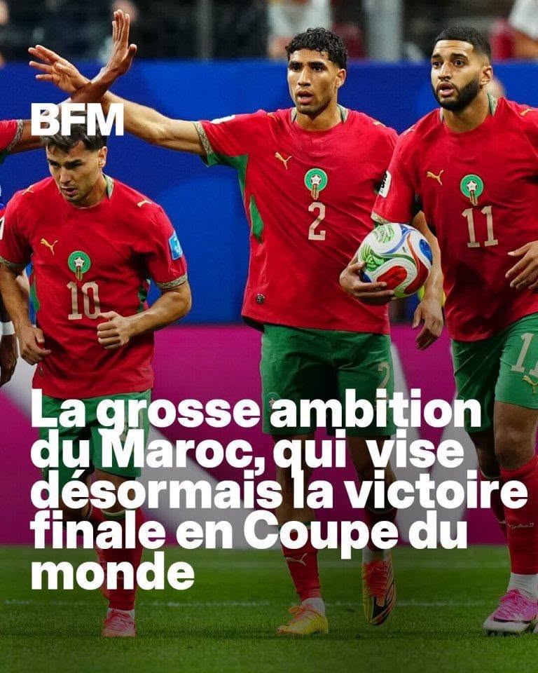 “On doit viser le titre” Coupe du monde 2026: “on doit viser le titre”, la grosse ambition du sélectionneur du Maroc après la qualification pour les 16es