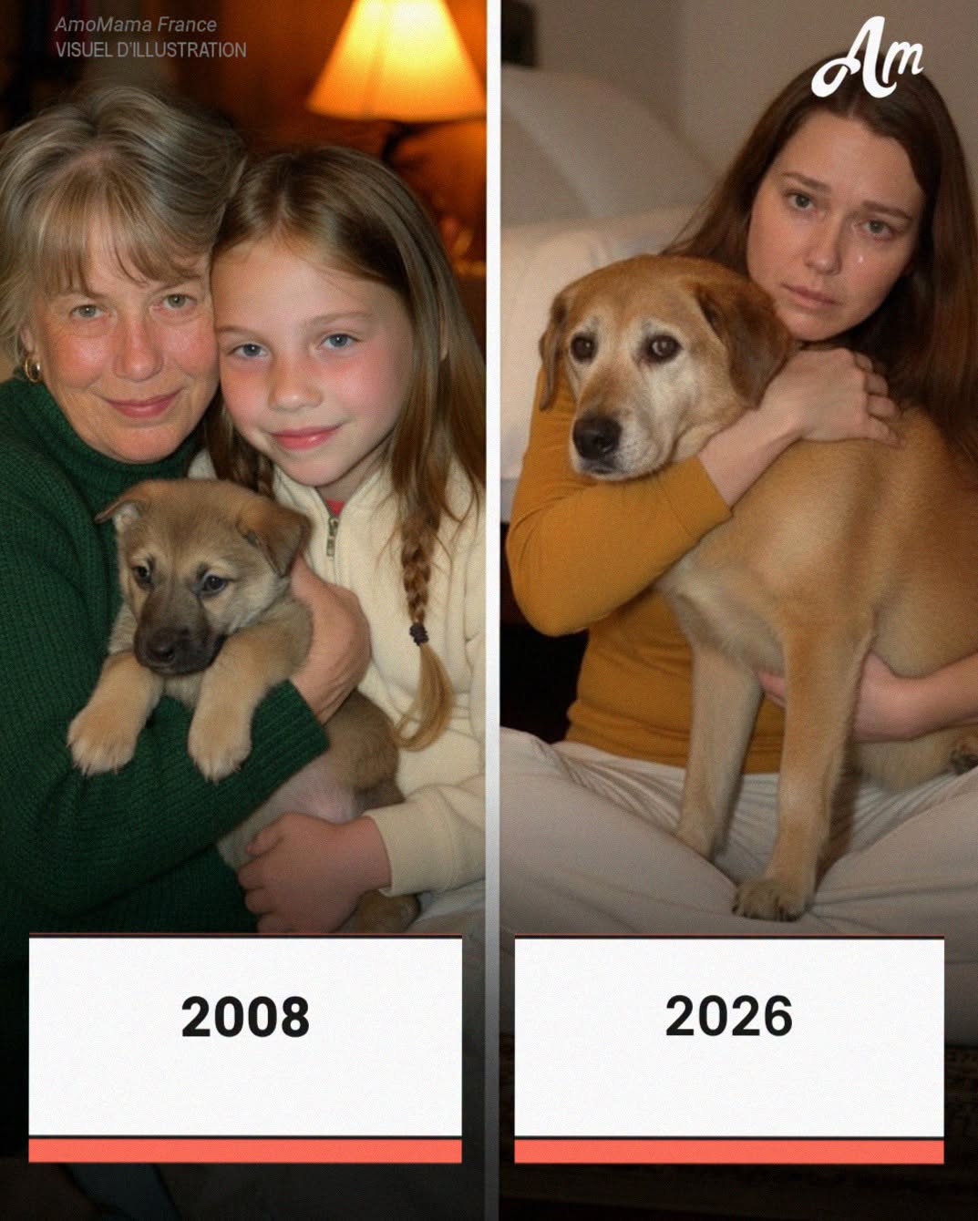 Ma grand-mère a légué 100 000 dollars à mon cousin, alors que je n’ai hérité que de son vieux chien — qui, en fin de compte, cachait un secret. J’ai 27 ans. Ma grand-mère Margaret est décédée le mois dernier. C’était cette femme qui embaumait tout le quartier d’une odeur de TARTE AUX POMMES et dont le vieux chien, Bailey, était toujours couché à ses pieds. C’est elle qui m’a pratiquement élevée, et je l’aimais PROFONDÉMENT. Mon cousin Zack (29 ans) ? C’ÉTAIT TOUT LE CONTRAIRE. Il ne se manifestait que lorsqu’il voulait de l’ARGENT FACILE ou après avoir claqué son argent dans des chaussures hors de prix. Mais grand-mère continuait à le gâter. Elle disait souvent : « Si je lui donne assez d’amour, il finira par mûrir. » Lors de la lecture du testament, il est entré d’un pas assuré, portant des lunettes de soleil à l’intérieur, en ricanant : « Ne pleure pas quand tu hériteras de ses stupides souvenirs. » Je suis restée silencieuse. M. Dalton, l’avocat, a commencé à lire les legs. À Zack : – CENT MILLE DOLLARS en actifs. – La porcelaine raffinée de grand-mère. – Tous ses bijoux. – L’INTÉGRALITÉ DU PRODUIT de la vente de la maison. Zack S’EST AFFALÉ, TRIOMPHANT. « Tu vois ? Être égoïste, ÇA PAIE. Grand-mère a toujours dit que j’étais son préféré. » J’ai eu un nœud à l’estomac, même si mon visage est resté impassible. Puis M. Dalton s’est tourné vers moi. « À ma petite-fille, je lègue… JUSTE BAILEY. » Ce vieux chien. Zack a ÉCLATÉ DE RIRE. « Arrête ! Elle t’a laissé ce VIEUX BÂTARD dont personne ne veut ? Ouah, cousine. Être gentille ne t’a RIEN APPORTÉ DU TOUT. » J’ai serré Bailey contre moi. « Ça va, mon garçon. Tu es tout pour moi. » Puis, M. Dalton s’est raclé bruyamment la gorge. « Il y a… UNE CLAUSE SUPPLÉMENTAIRE. » Zack S’EST FIGÉ. Dalton m’a regardé droit dans les yeux. « RETOURNEZ LA MÉDAILLE DE BAILEY. IMMÉDIATEMENT. » Mes mains TREMBLAIENT tandis que j’obéissais. UN CRIS COLLECTIF A REMPLI LA PIÈCE. Zack s’est penché par-dessus mon épaule comme un VAUTOUR AFFAMÉ. « QU’EST-CE QUE C’EST QUE ÇA ?! » Son visage A PERDU TOUTE COULEUR. « NON. NON, NON. GRAND-MÈRE M’A JOUÉ UN COUP ! » ⬇️ Voir moins