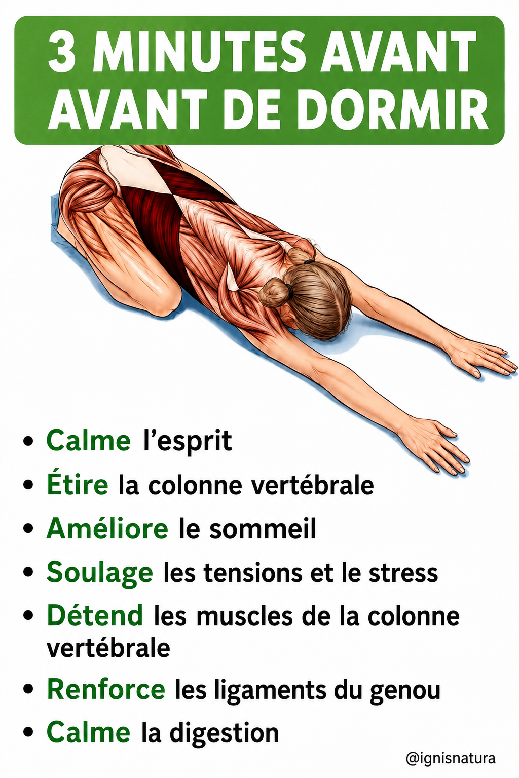 3 minutes avant de dormir…..