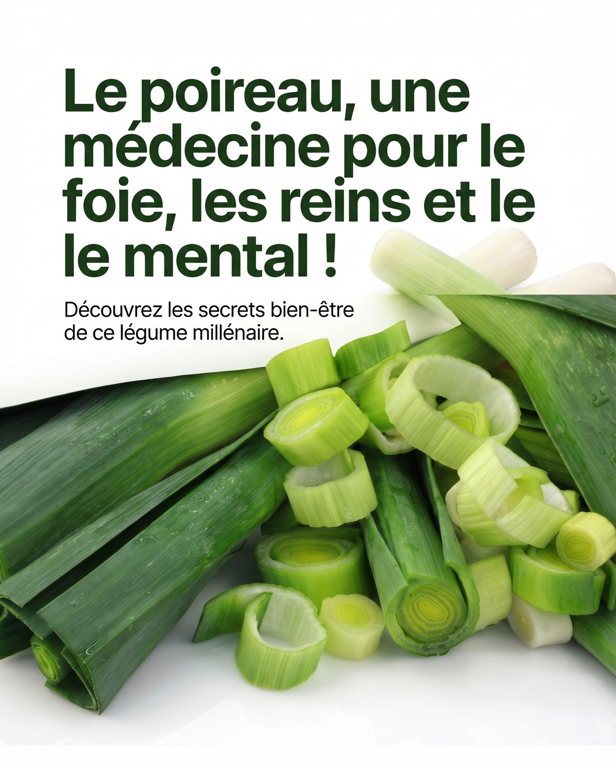 Le poireau, une médecine pour le foie, les reins et le mental!