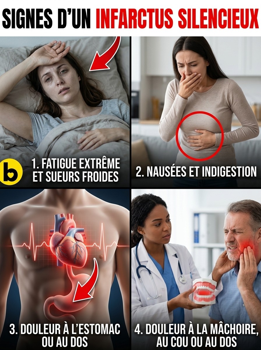 6 Signes Discrets d’une Crise Cardiaque Silencieuse Que Vous Ignorez Peut-Être en Ce Moment