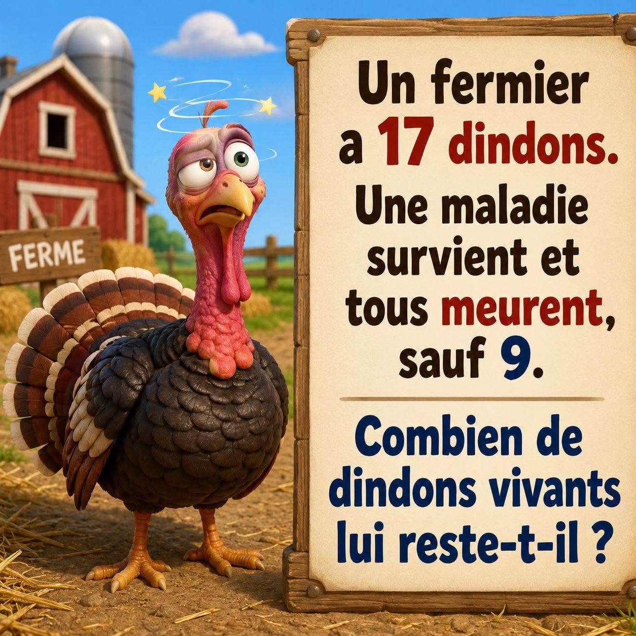 🧑‍🌾 Une énigme de fermier qui piège même les esprits les plus vifs. Lisez chaque mot attentivement ! La solution et l’explication complète vous attendent dans le lien ci-dessous 👇
