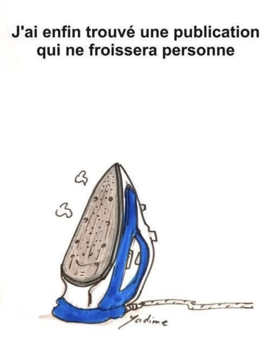 J’ai enfin trouvé une publication qui ne froissera personne