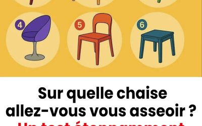 Sur quelle chaise choisiriez-vous de vous asseoir ? Découvrez ce que cela dit de votre personnalité