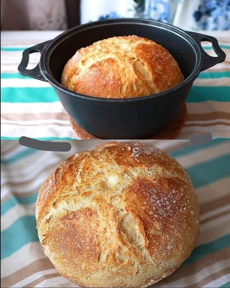🍞 Je n’achète plus de pain – la recette de pain la plus simple sans pétrir ni œufs !