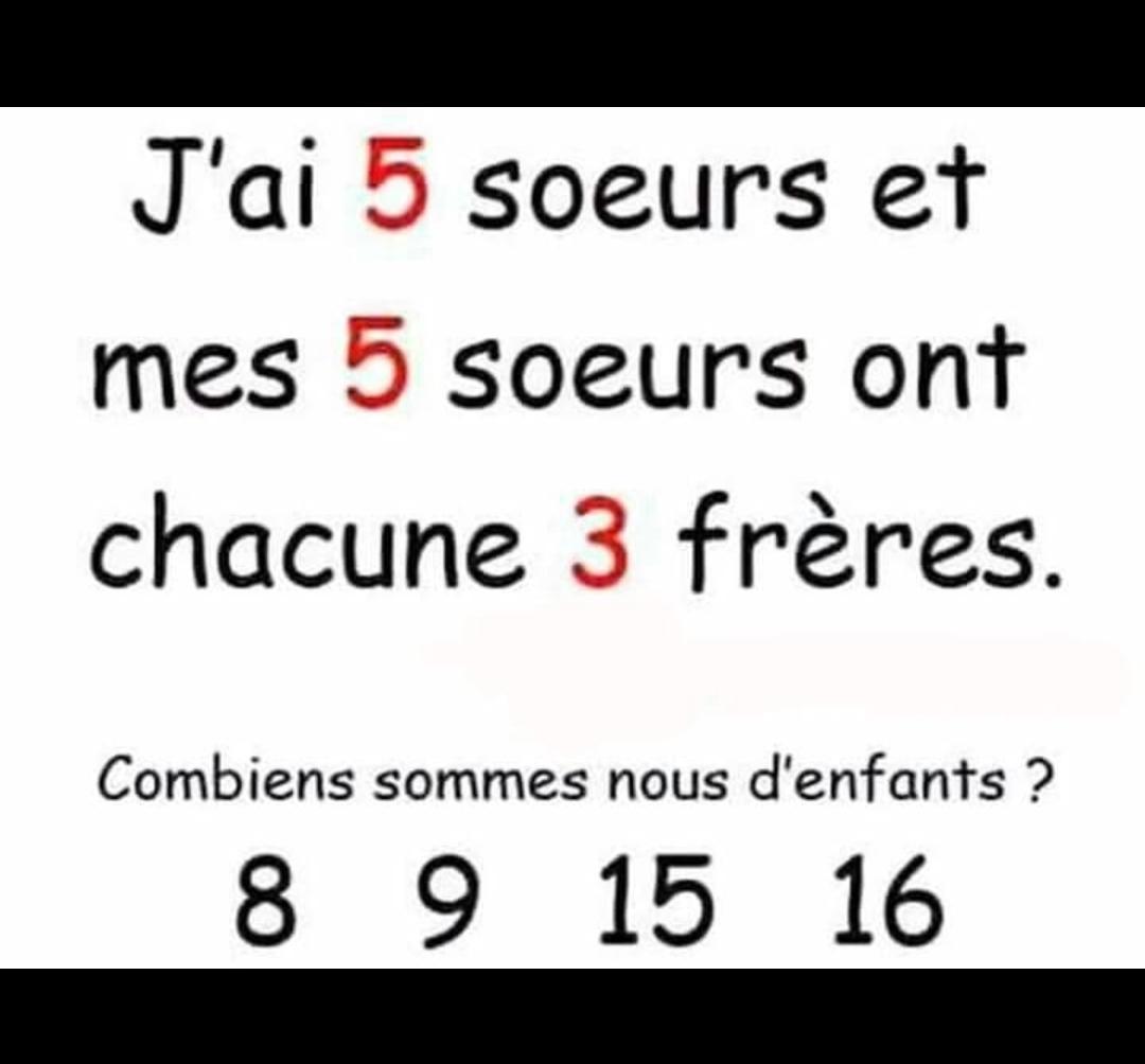 *Énigme de logique : Combien d’enfants y a-t-il dans cette famille ?*