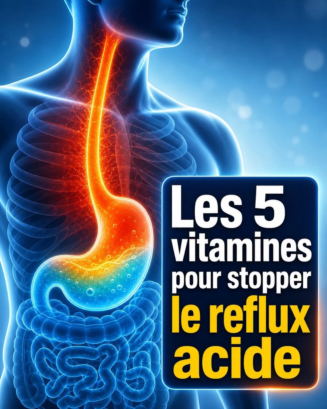 5 Vitamines ? pour stopper le REFLUX ACIDE naturellement..