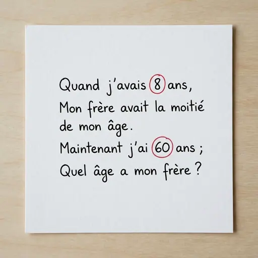Quel âge a mon frère ?
