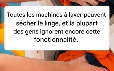 Saviez-vous que vous pouvez sécher votre linge dans la machine à laver ? Découvrez comment !