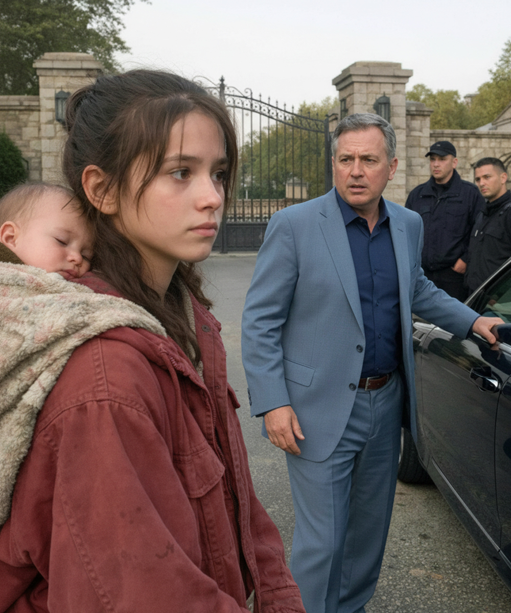 Un milliardaire s’apprêtait à ignorer une jeune fille mendiante à ses grilles de fer : « Monsieur… Avez-vous besoin d’une femme de ménage? Ma petite sœur n’a pas mangé », murmura-t-elle. Mais une légère marque sur son cou le figea sur place et lui révéla une famille perdue, que l’argent ne saurait remplacer.