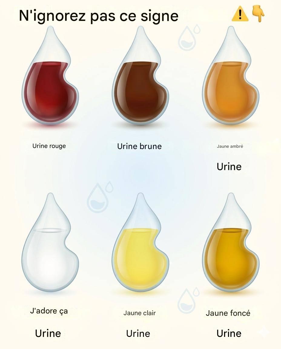 Que révèle la couleur de votre urine sur votre santé ?