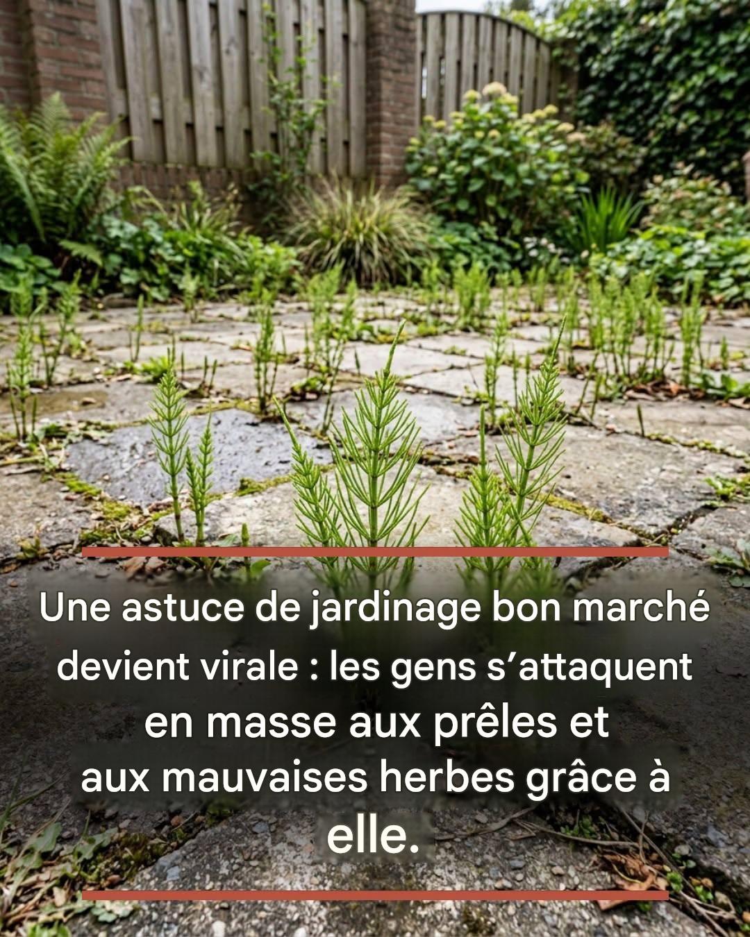 Une astuce de jardinage bon marché devient virale : les gens s’attaquent en masse aux prêles et aux mauvaises herbes grâce à elle.