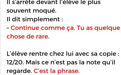Le professeur et le cancre