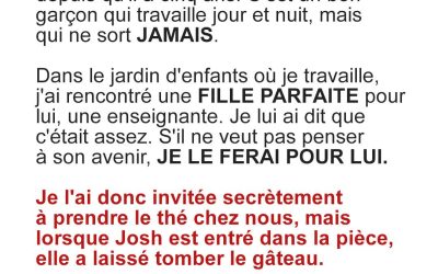 J’ai invité ma collègue pour la présenter secrètement à mon petit-fils célibataire. Mon cœur s’est arrêté lorsqu’ils se sont vus