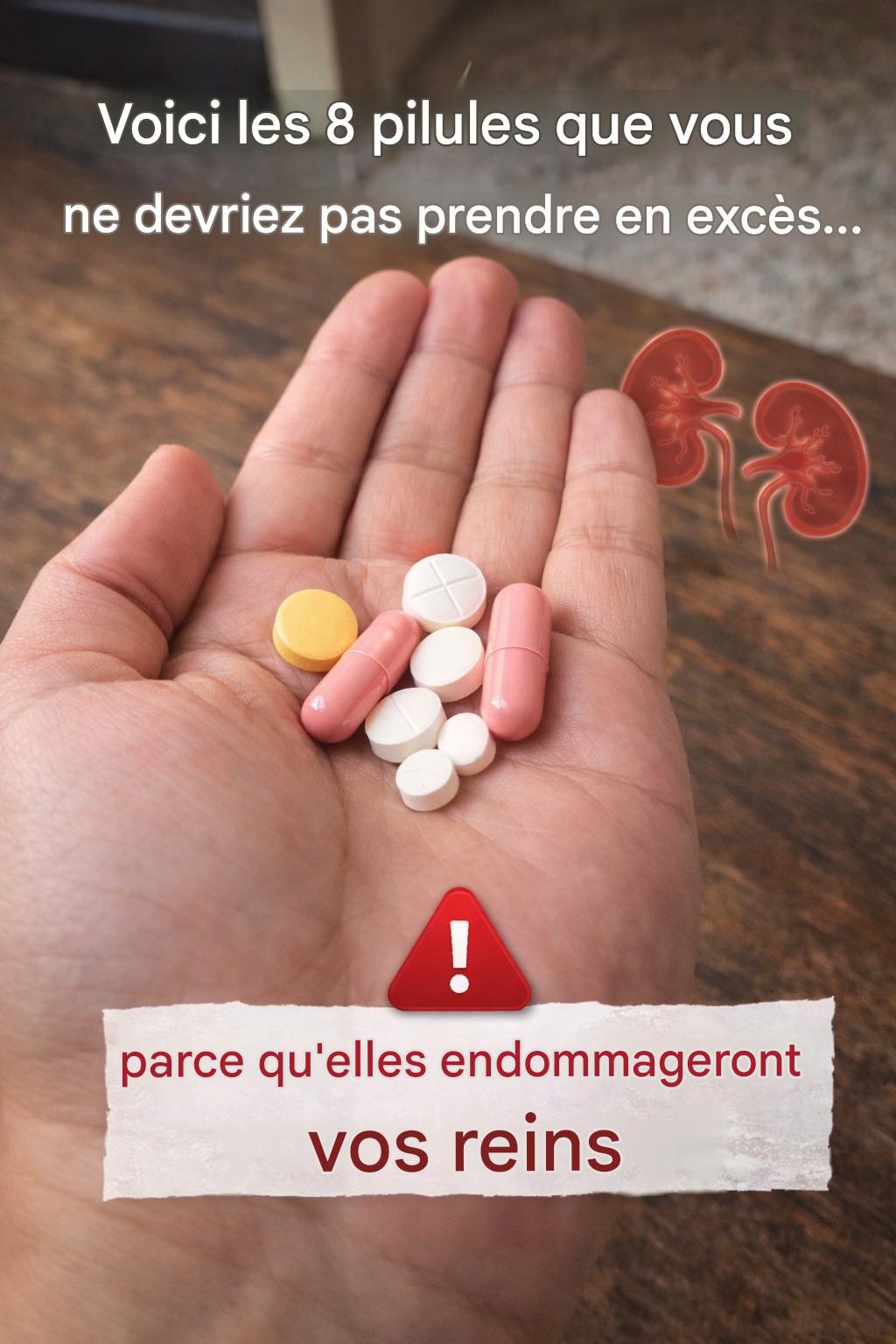 8 médicaments courants à éviter en excès pour protéger vos reins