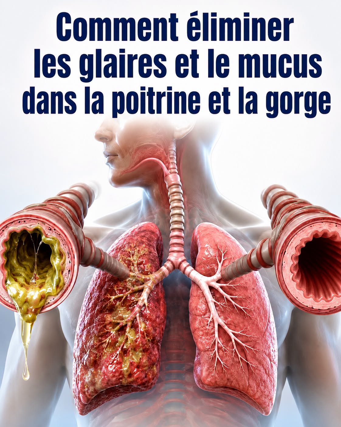 Comment se débarrasser des mucosités dans la poitrine et la gorge..