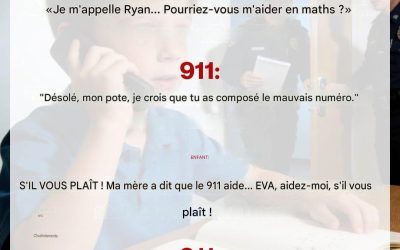 Un garçon a appelé le 911 à propos de ses devoirs de maths : la police est arrivée et a découvert une affaire bien réelle.