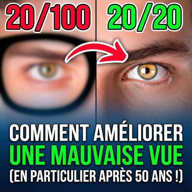 Comment améliorer une mauvaise vue (en particulier après 50 ans !)