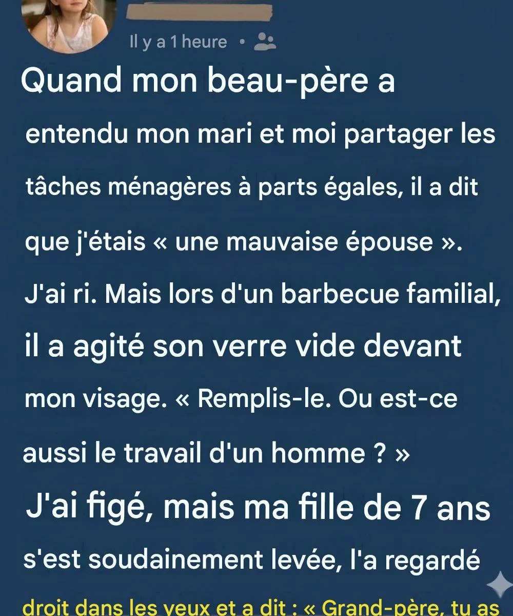 Un moment familial paisible qui en disait long sur le respect et la bienveillance.