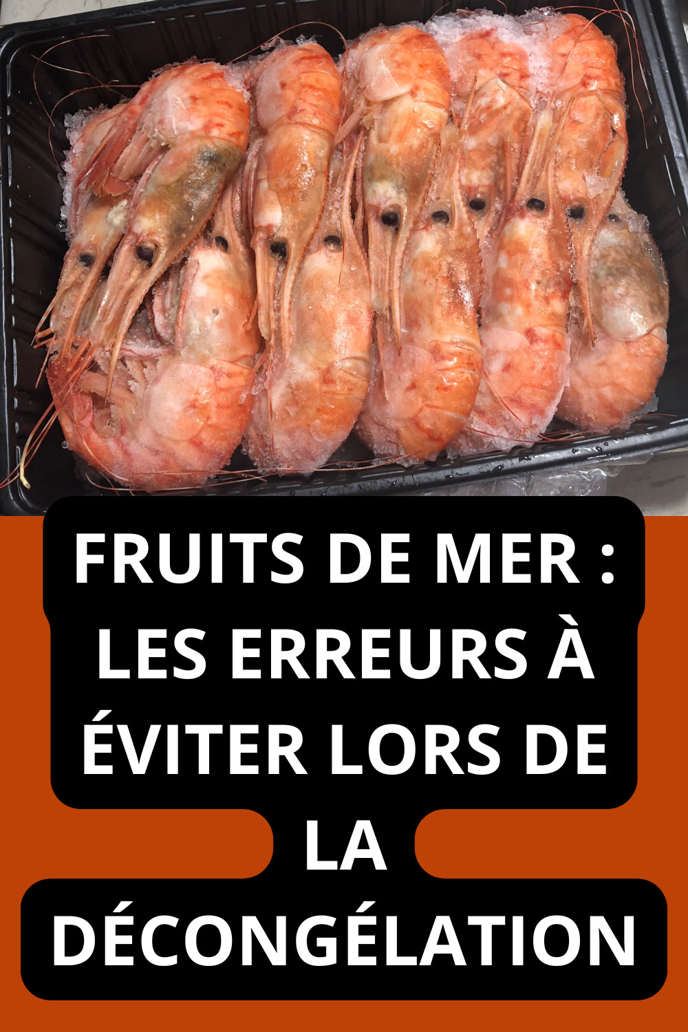 Décongélation des fruits de mer : suivez nos conseils