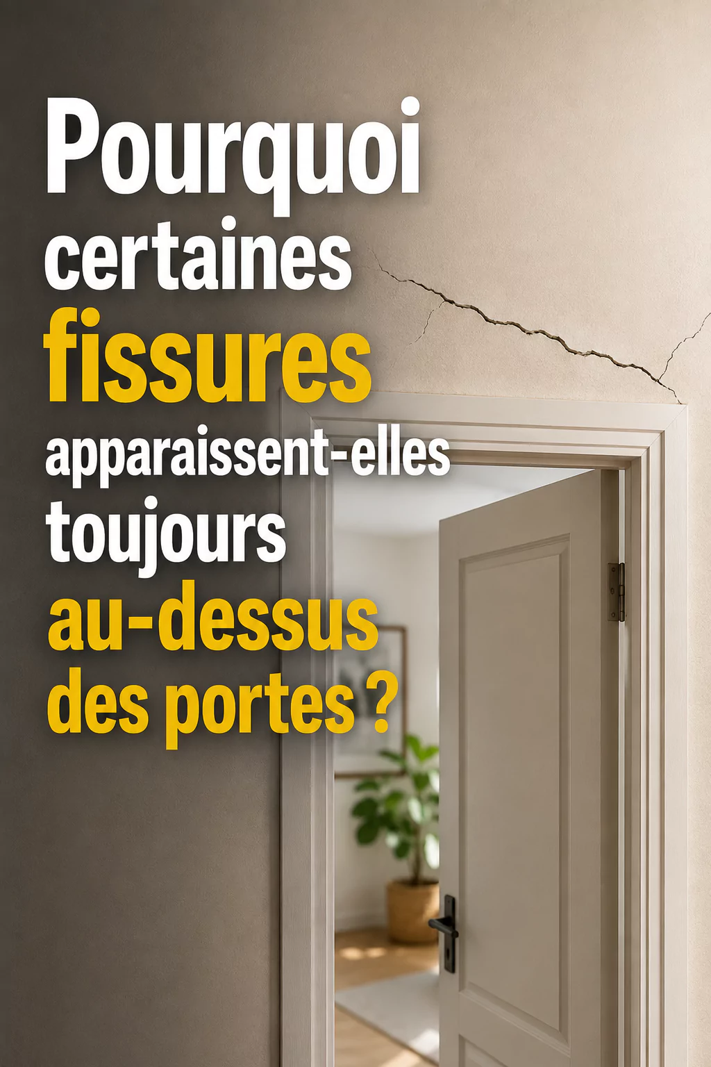 Pourquoi certaines fissures apparaissent-elles toujours au-dessus des portes ?