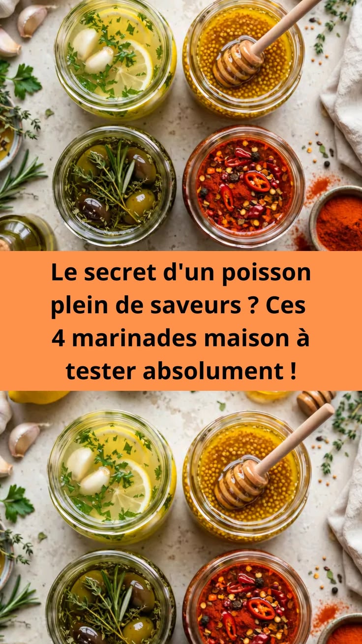 Le secret d’un poisson plein de saveurs ? Ces 4 marinades maison à tester absolument !