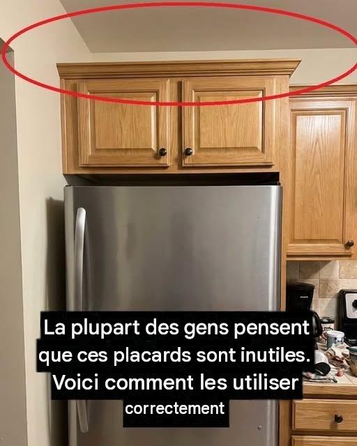 Comment utiliser correctement les placards au-dessus de votre réfrigérateur