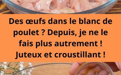 Des œufs dans le blanc de poulet ? Depuis, je ne le fais plus autrement ! Juteux et croustillant !