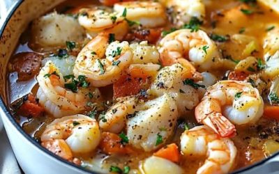Ragoût de Cabillaud et Crevettes