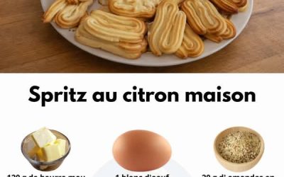 Spritz maison au citron – biscuits croustillants et délicatement parfumés