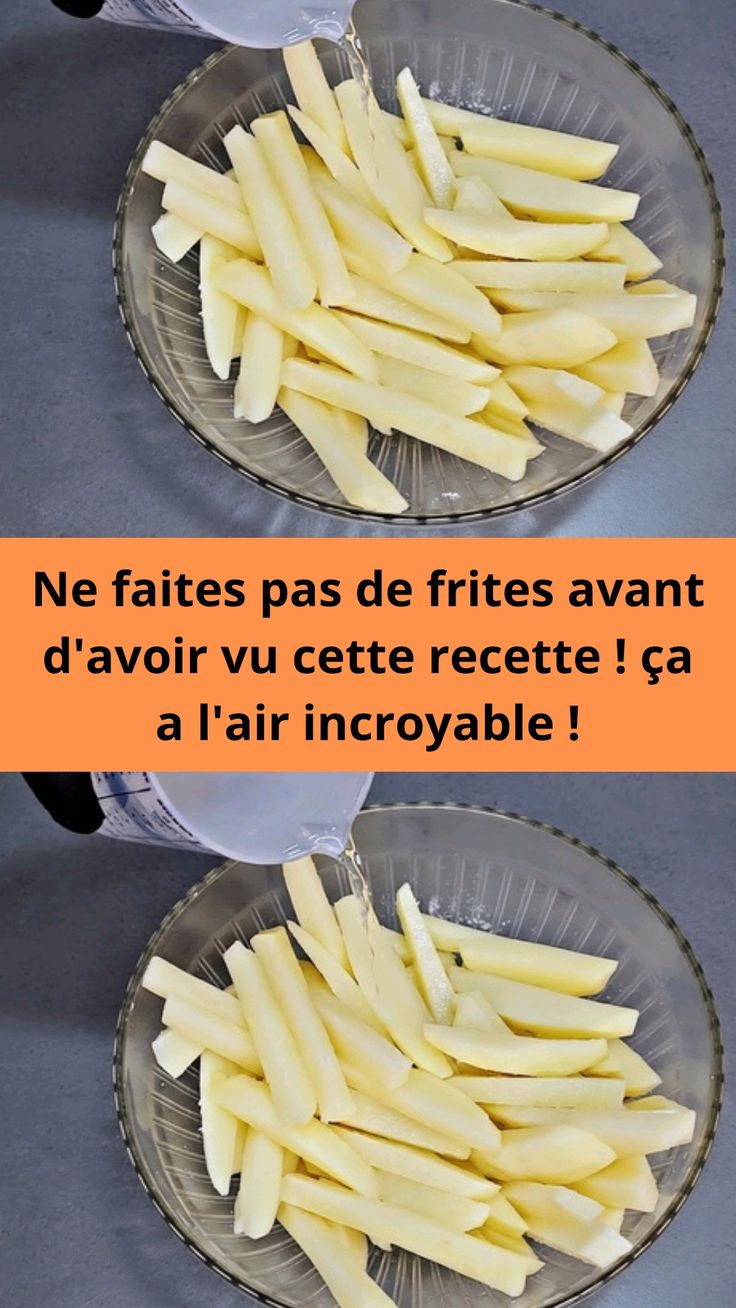 Ne faites pas de frites avant d’avoir vu cette recette ! ça a l’air incroyable !